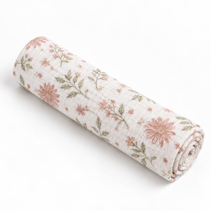 Organis Floral Baby Muslin Cloth