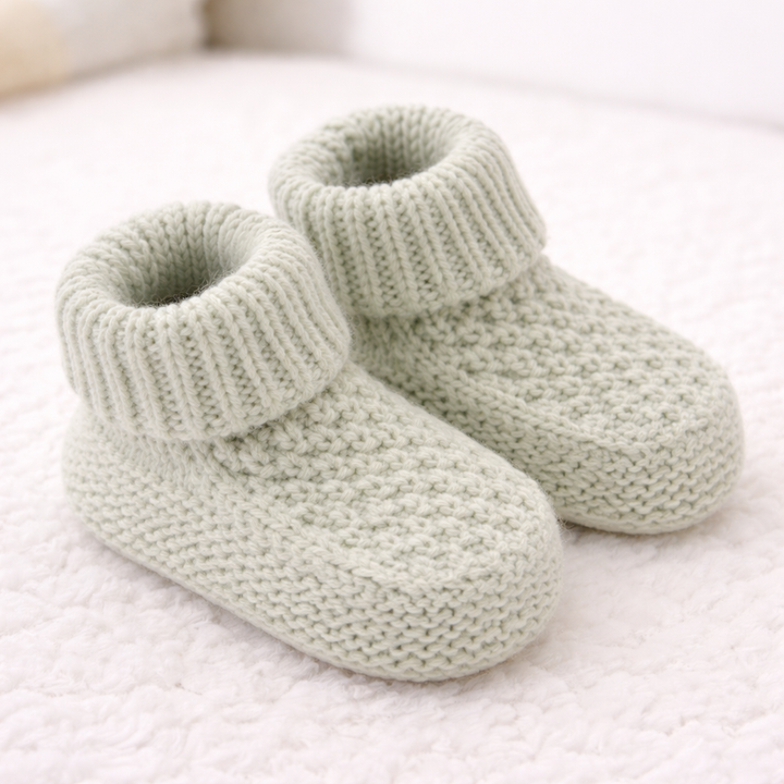 Embroidered Sage Green Blanket, Hat and Booties Gift Set