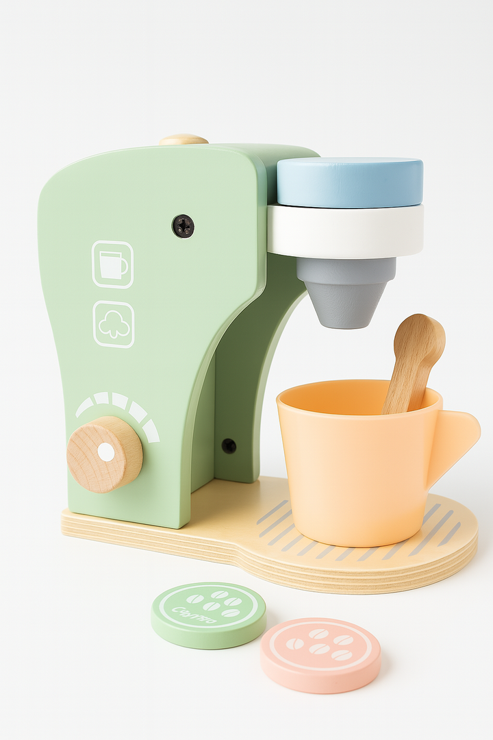 Wooden Educational Coffee Maker Set Toy (6 pcs)
