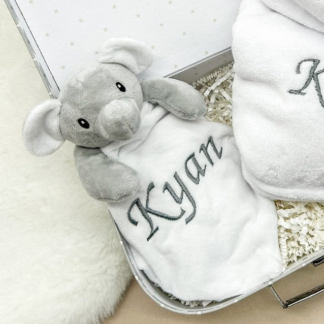 Personalised Embroidered Toddler Dressing Gown With Optional Comforter