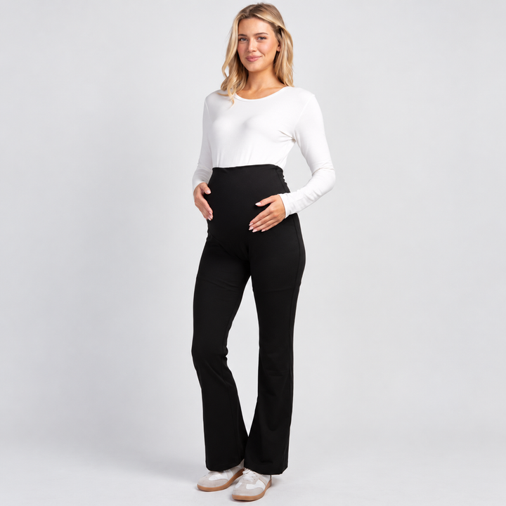 Maternity Over-the-Bump Flare Leggings