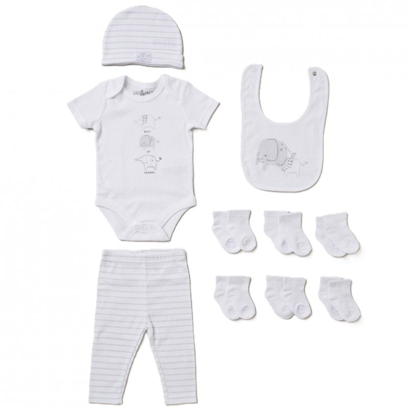 Unisex Grey Elephant Luxury Gift Hamper Set
