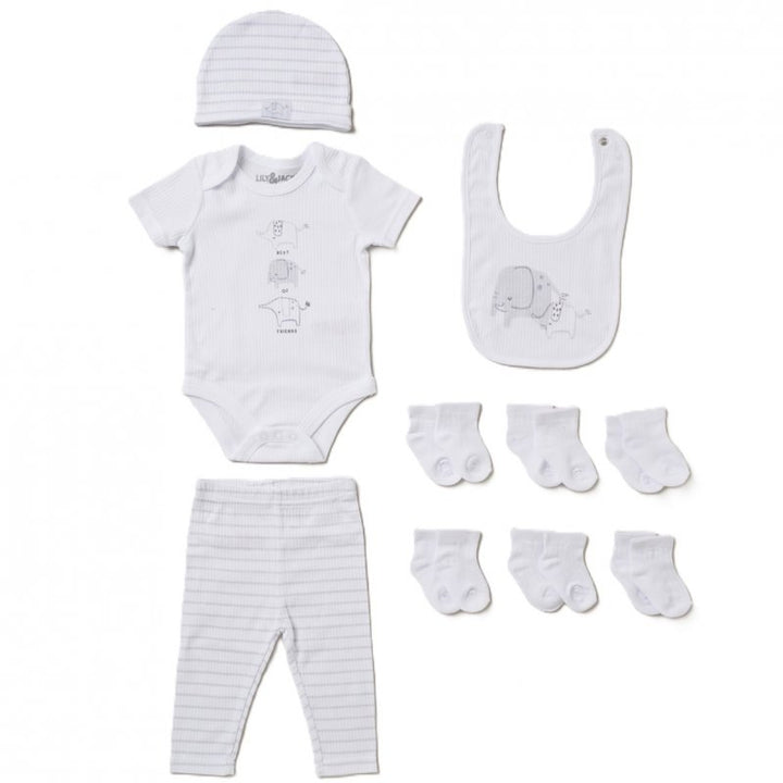 Unisex Grey Elephant Luxury Gift Hamper Set