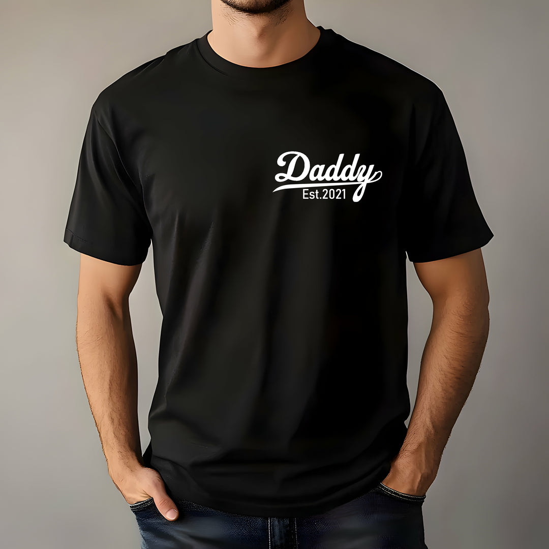 Personalised Daddy Baby Est Date Matching T-shirt Baby Vest