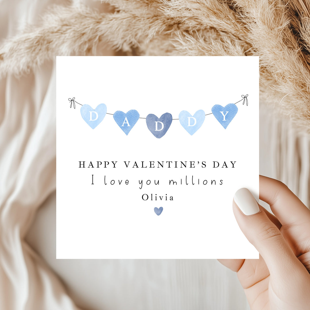 Personalised Blue Happy Valentine&