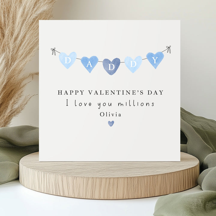 Personalised Blue Happy Valentine&