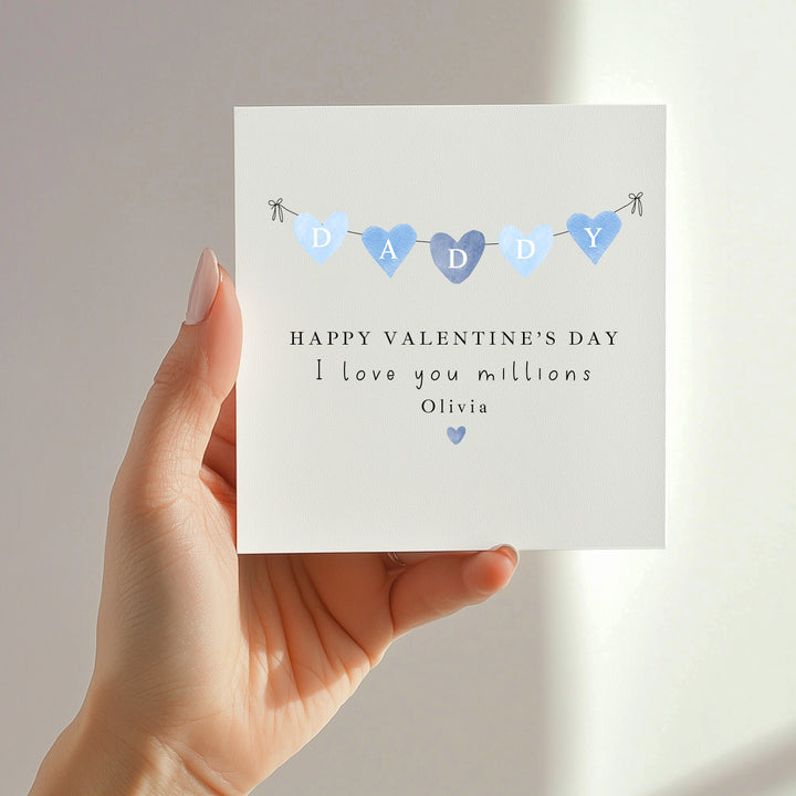 Personalised Blue Happy Valentine&