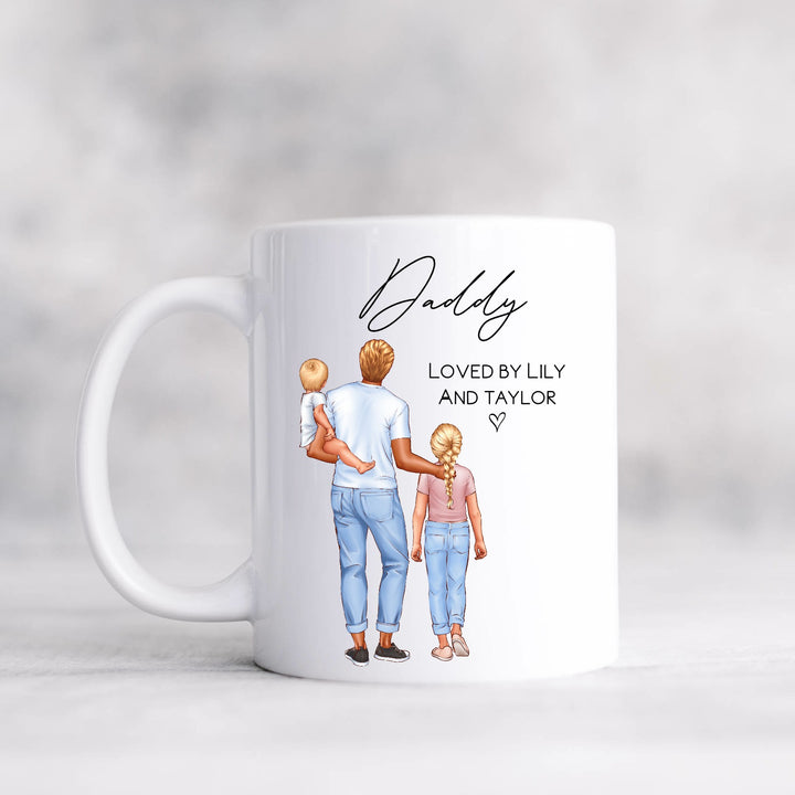 Daddy Loved By Children Personalised Mug