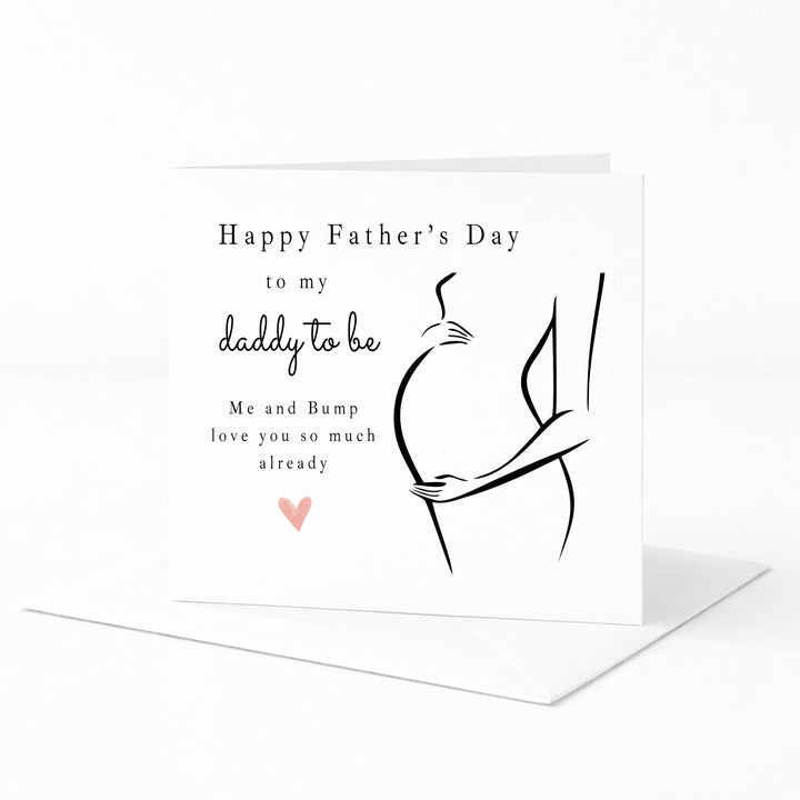 Daddy To Be Happy Father's Day Card