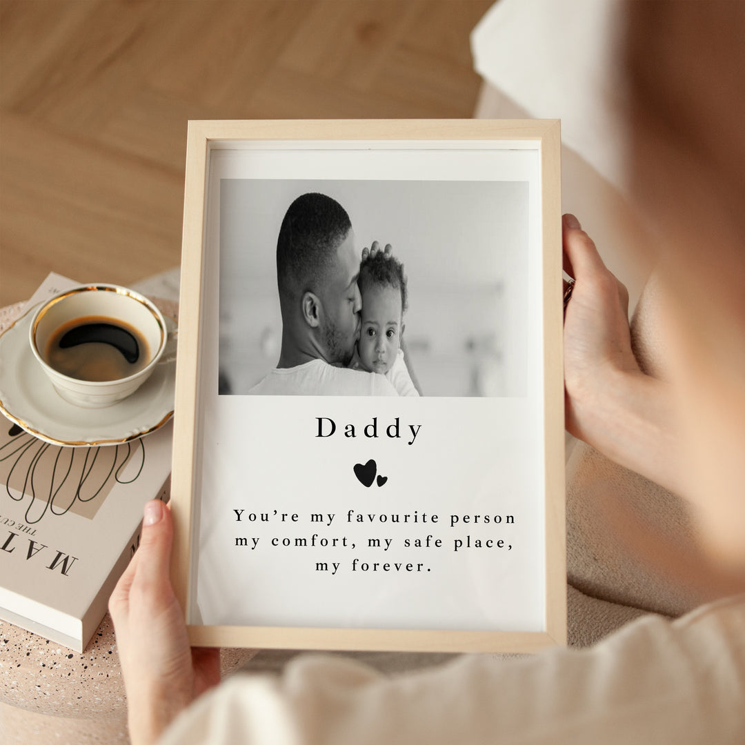 Personalised Photo Daddy You Are My Favourite Poster