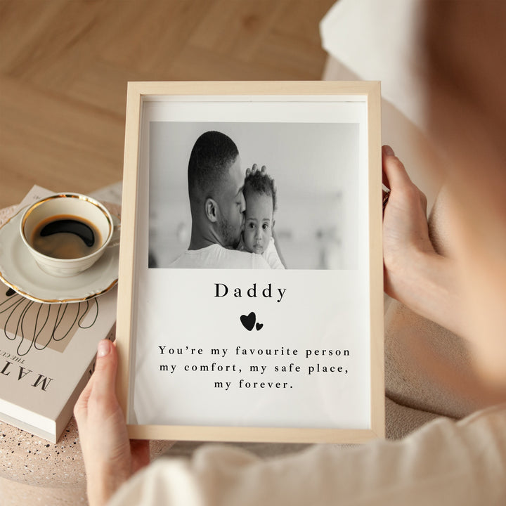 Personalised Photo Daddy You Are My Favourite Poster