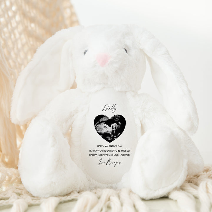 Personalised Love Bump Baby Scan Happy Valentine's Day Soft Toy