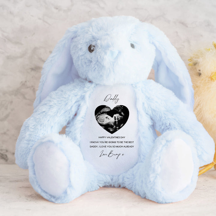 Personalised Love Bump Baby Scan Happy Valentine's Day Soft Toy