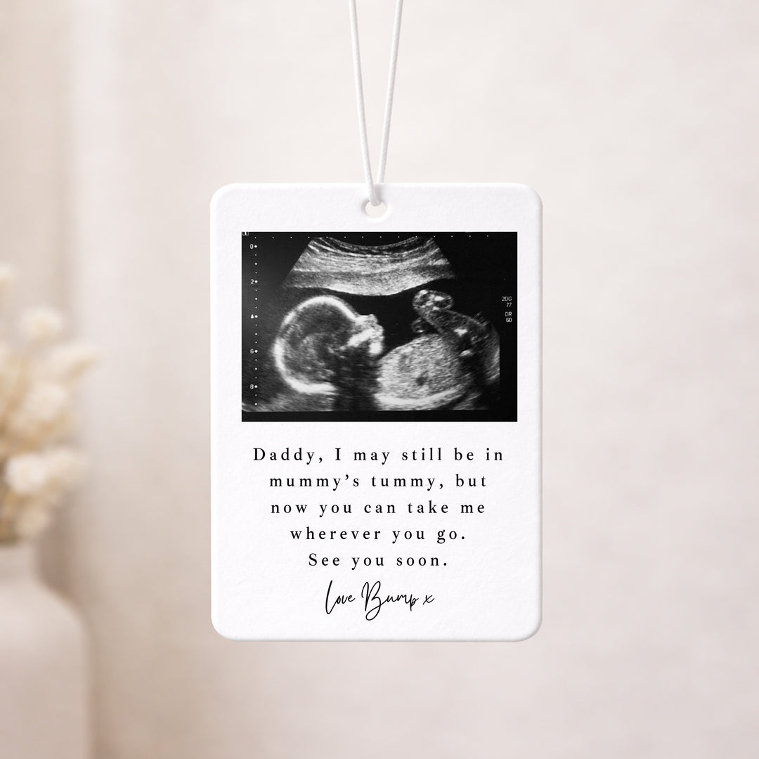 Personalised Baby Scan Car Airfreshener