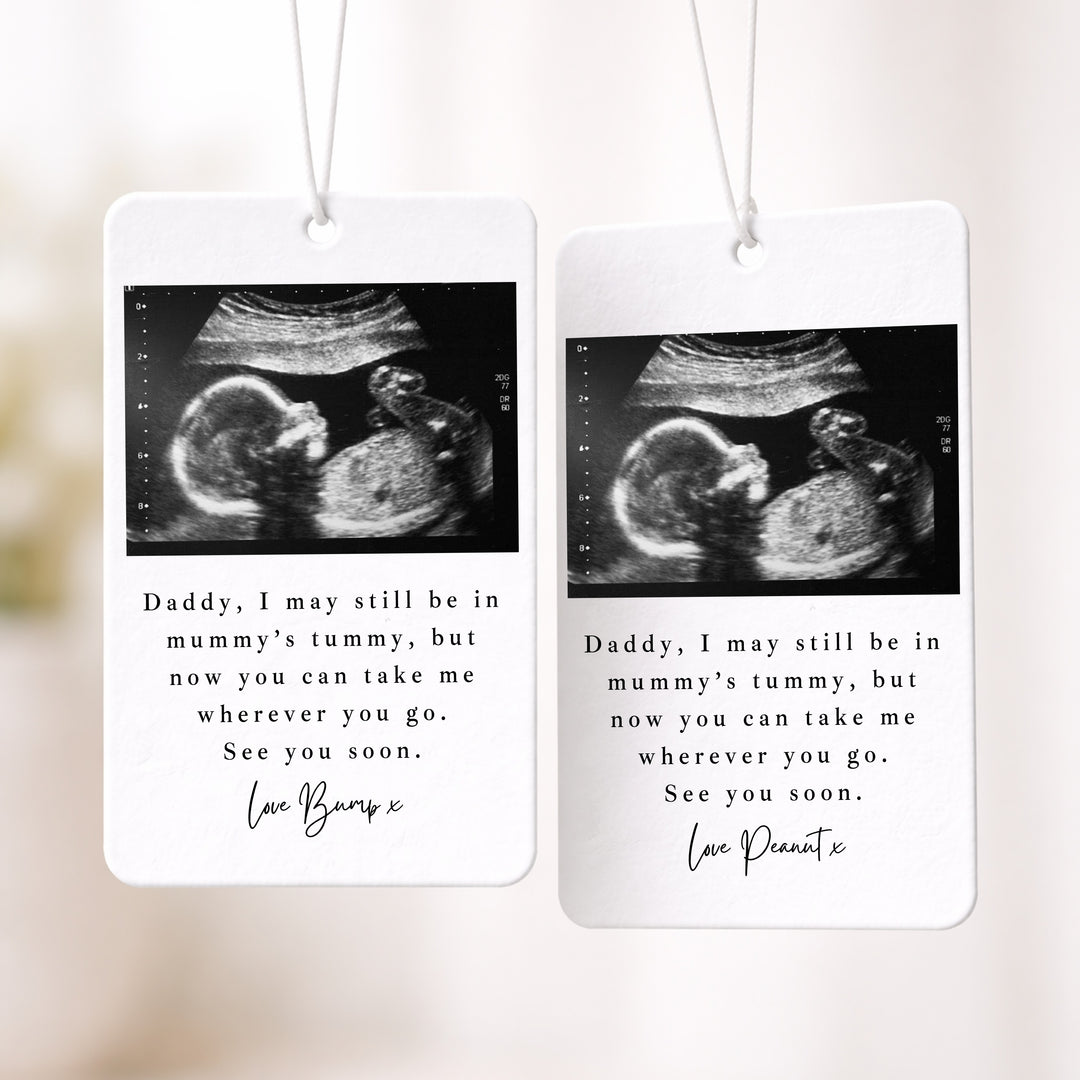 Personalised Baby Scan Car Airfreshener