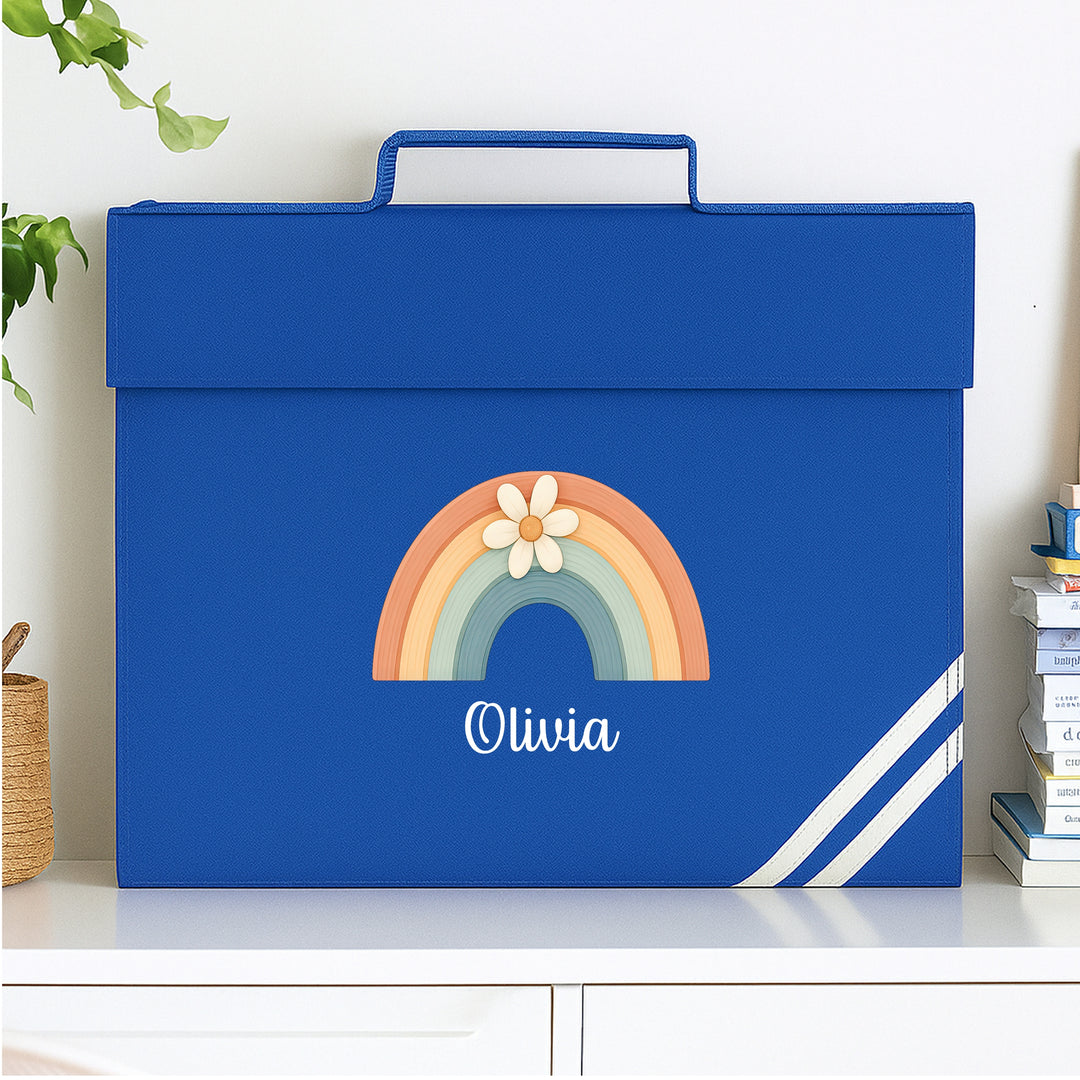 Personalised Daisy Rainbow Bookbag