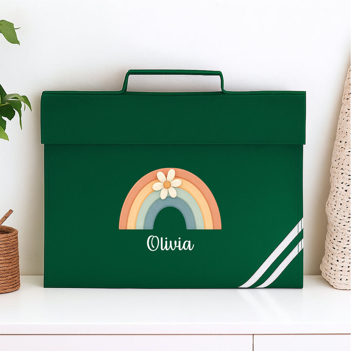 Personalised Daisy Rainbow Bookbag