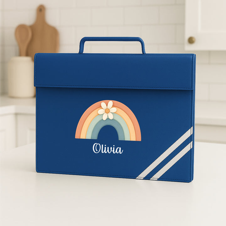 Personalised Daisy Rainbow Bookbag