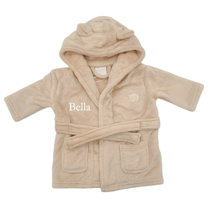 Personalised Embroidered Front Toddler Dressing Gown