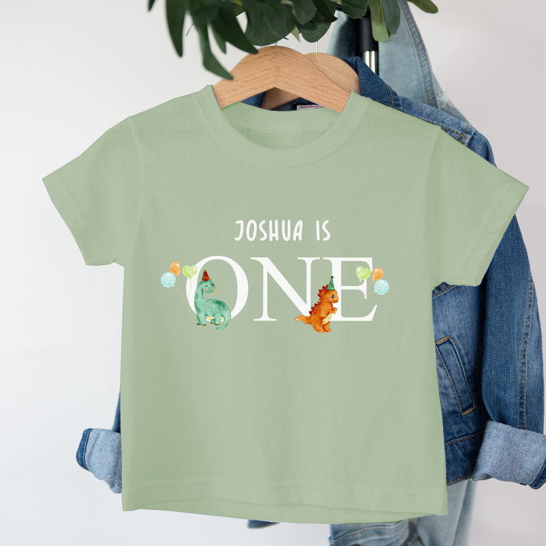 Personalised Dinosaur Party Birthday T-shirt