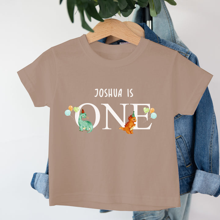 Personalised Dinosaur Party Birthday T-shirt