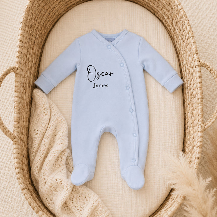 Personalised Double Name Popper Front Coming Home Outfit