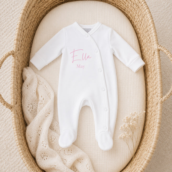 Personalised Double Name Popper Front Coming Home Outfit