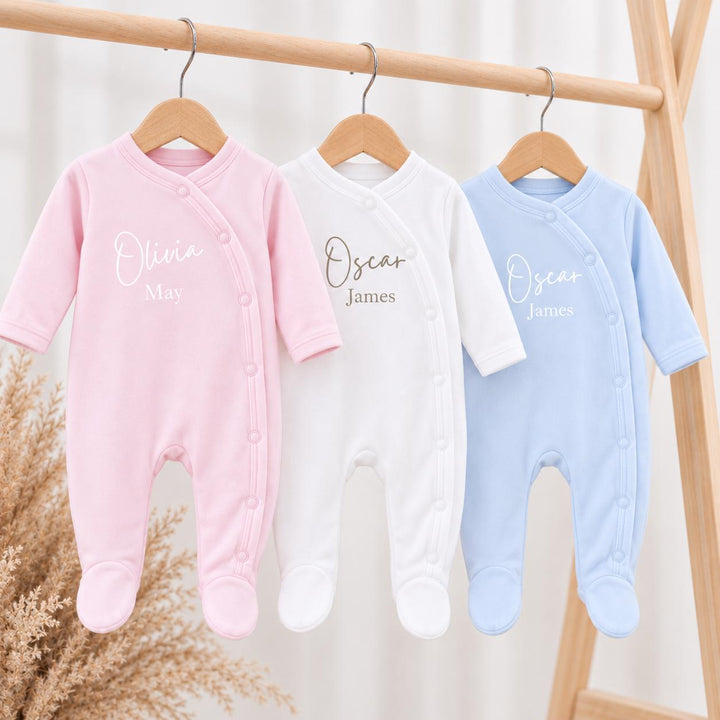 Personalised Double Name Popper Front Coming Home Outfit