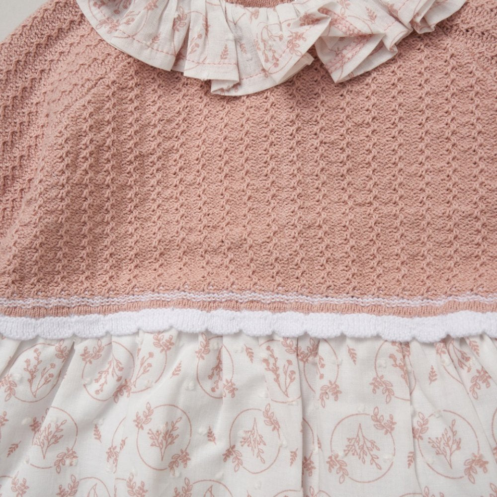 Baby Girls Knitted Dress &amp; Headband Set