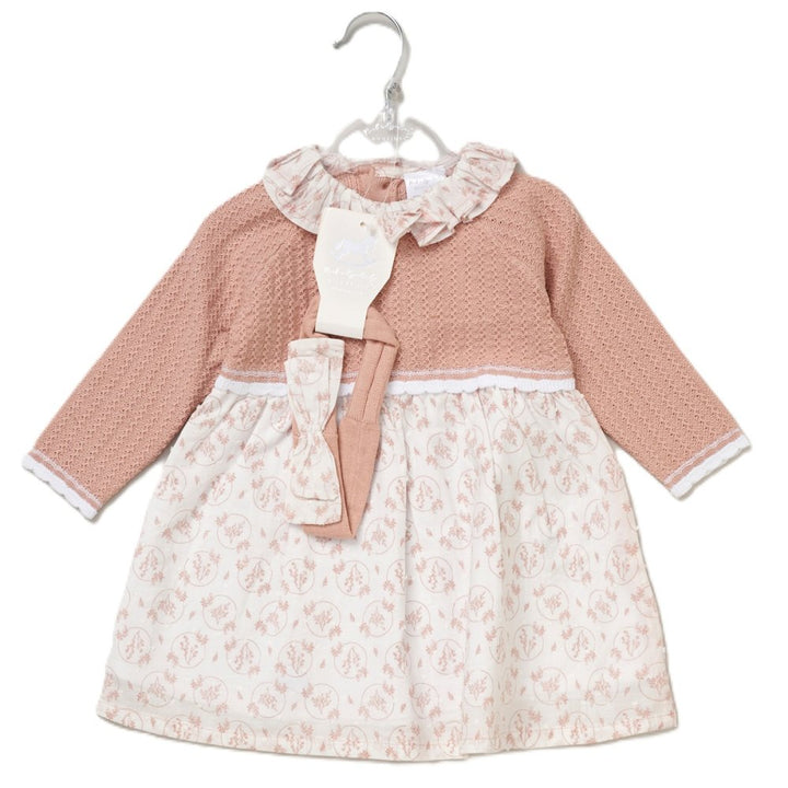 Baby Girls Knitted Dress &amp; Headband Set