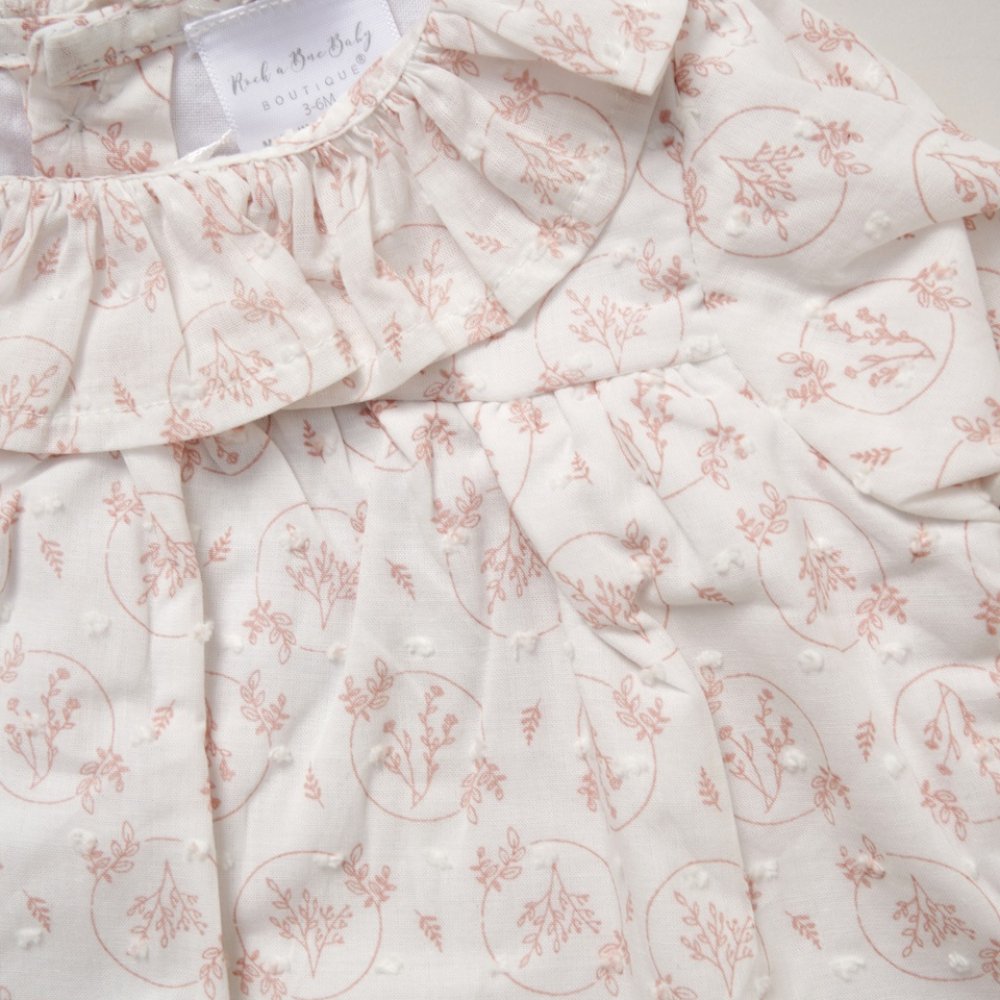 Baby Girls Knitted Blouse, Footed Trousers &amp; Headband