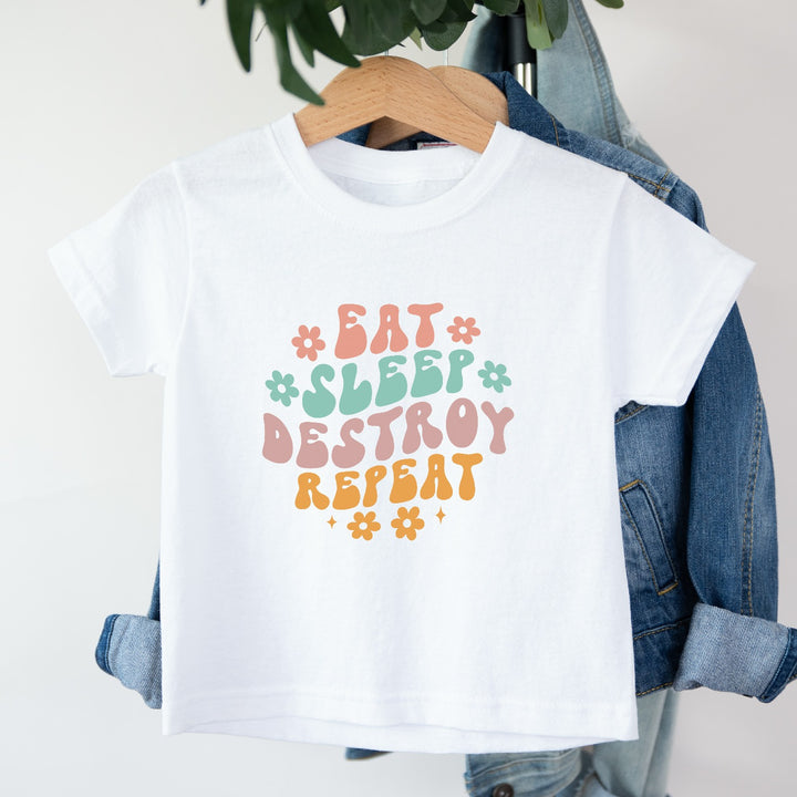 Eat Sleep Destroy Repeat Children T-shirt