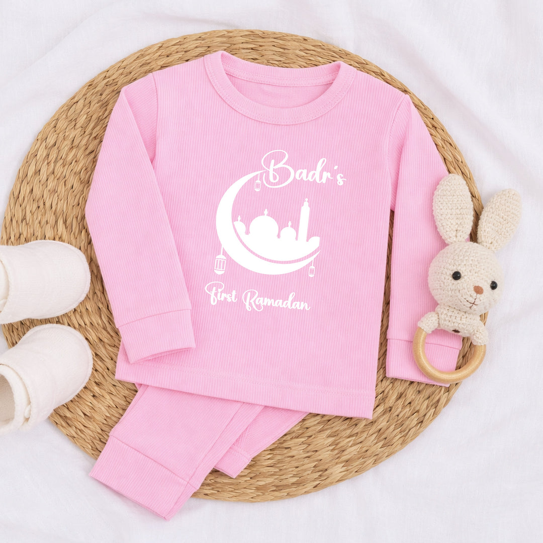 Personalised Gold My First Ramadan Ribbed Loungwear