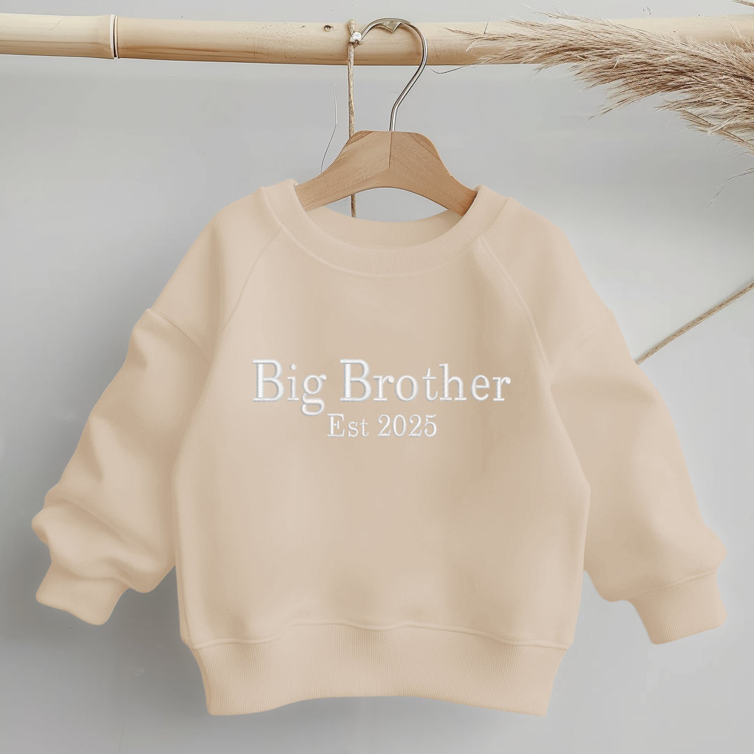 Personalised Embroidered Big Brother Est Sweatshirt