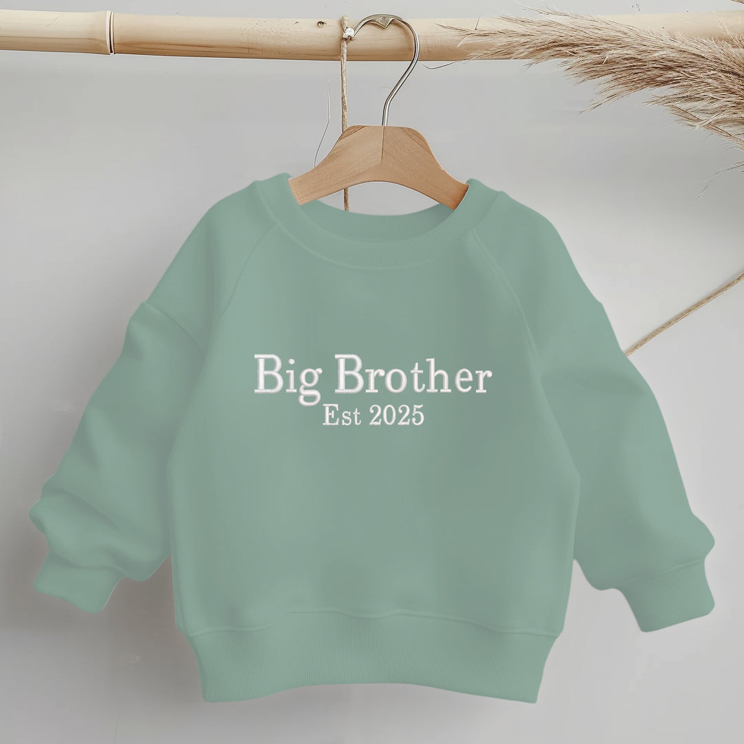 Personalised Embroidered Big Brother Est Sweatshirt