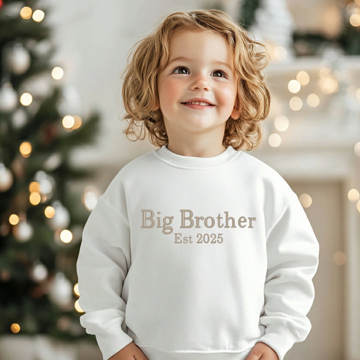 Personalised Embroidered Big Brother Est Sweatshirt