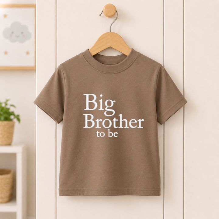 Embroidered Big Brother To Be T-Shirt