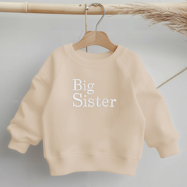 Embroidered Big Sister Sweatshirt