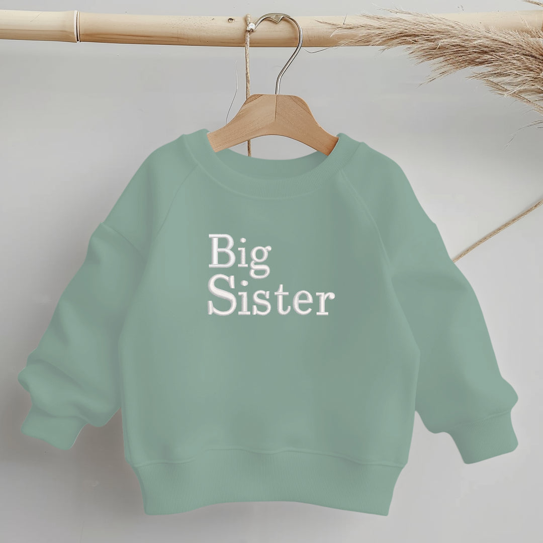 Embroidered Big Sister Sweatshirt