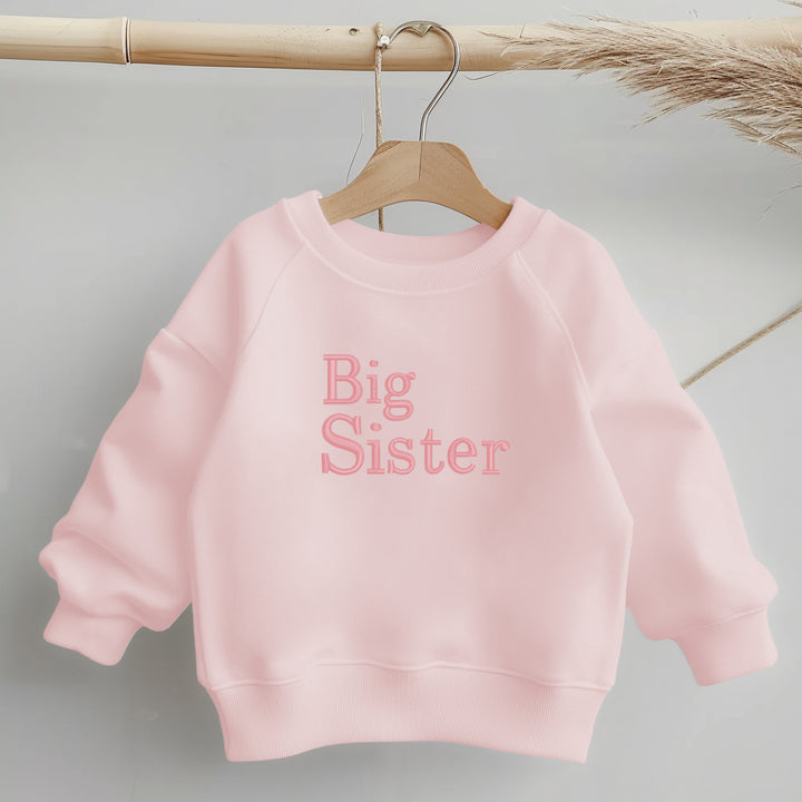 Embroidered Big Sister Sweatshirt