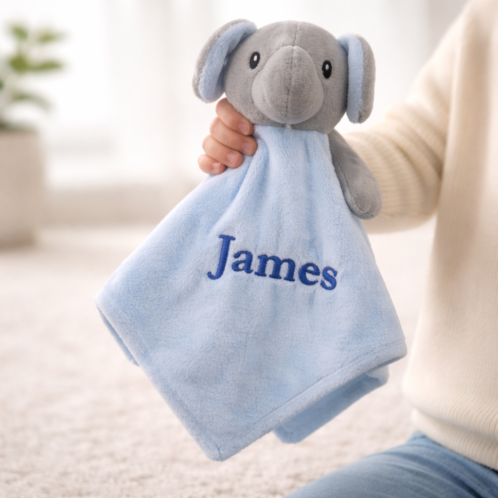 Boys Blue Dressing Gown & Comforter Personalised Gift Hamper Set