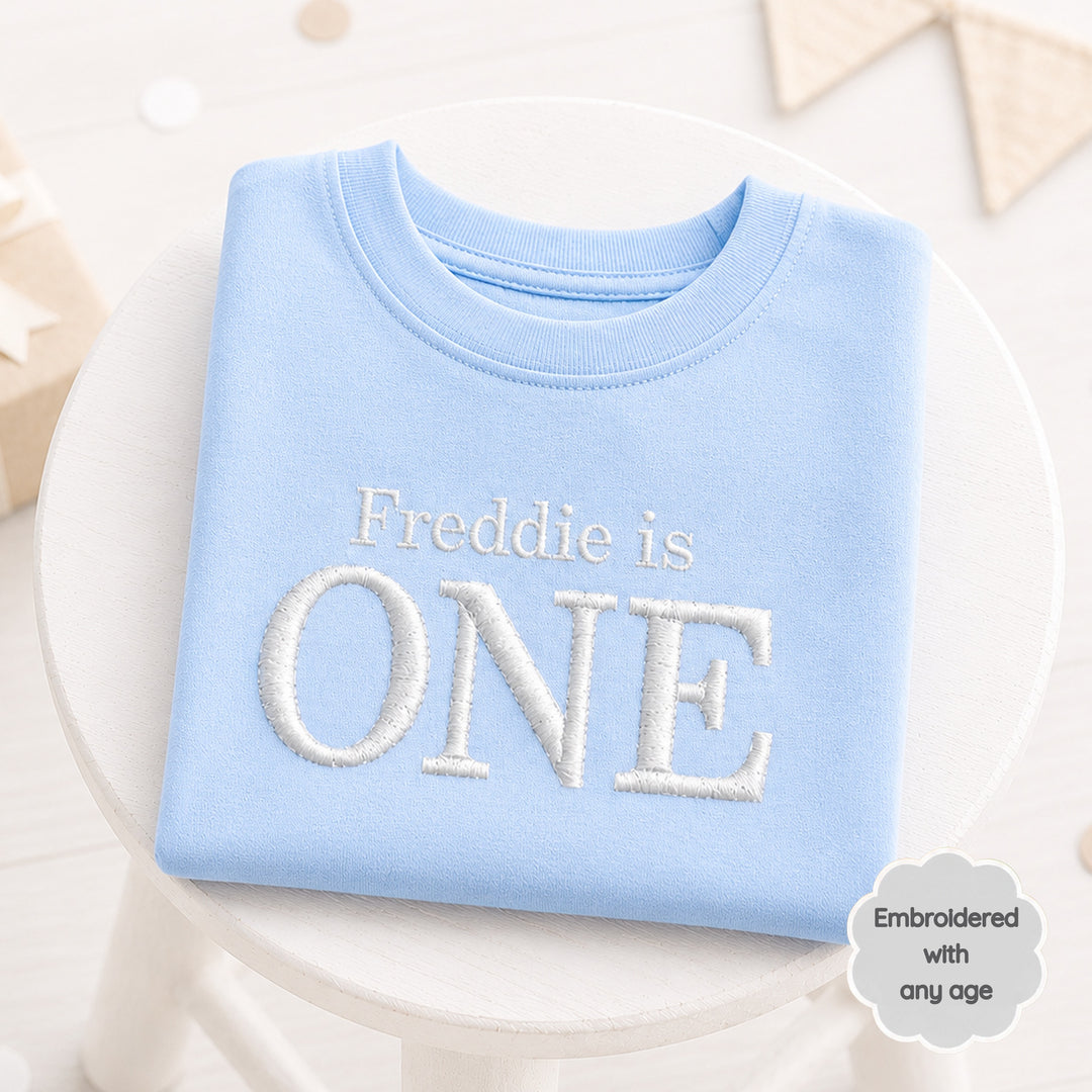 Personalised Embroidered I Am Any Age Birthday T-Shirt