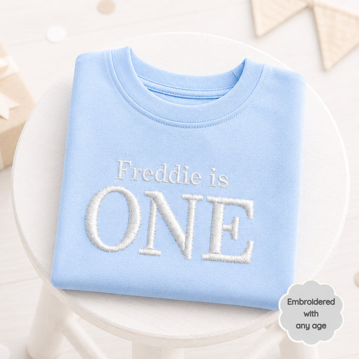 Personalised Embroidered I Am Any Age Birthday T-Shirt