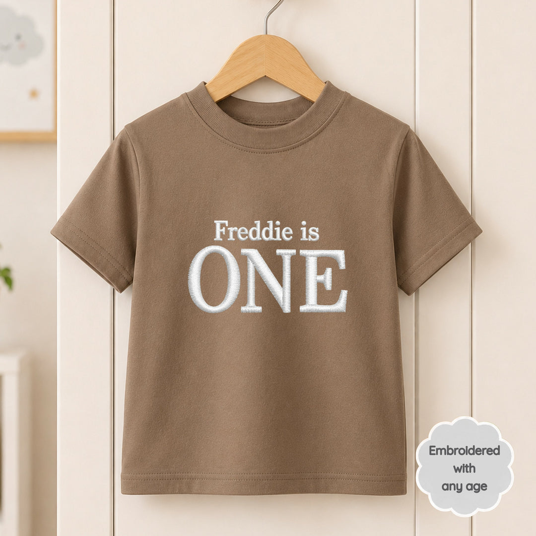 Personalised Embroidered I Am Any Age Birthday T-Shirt