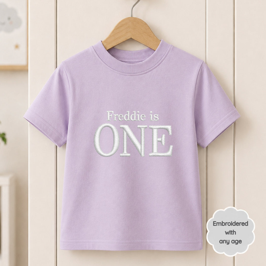 Personalised Embroidered I Am Any Age Birthday T-Shirt