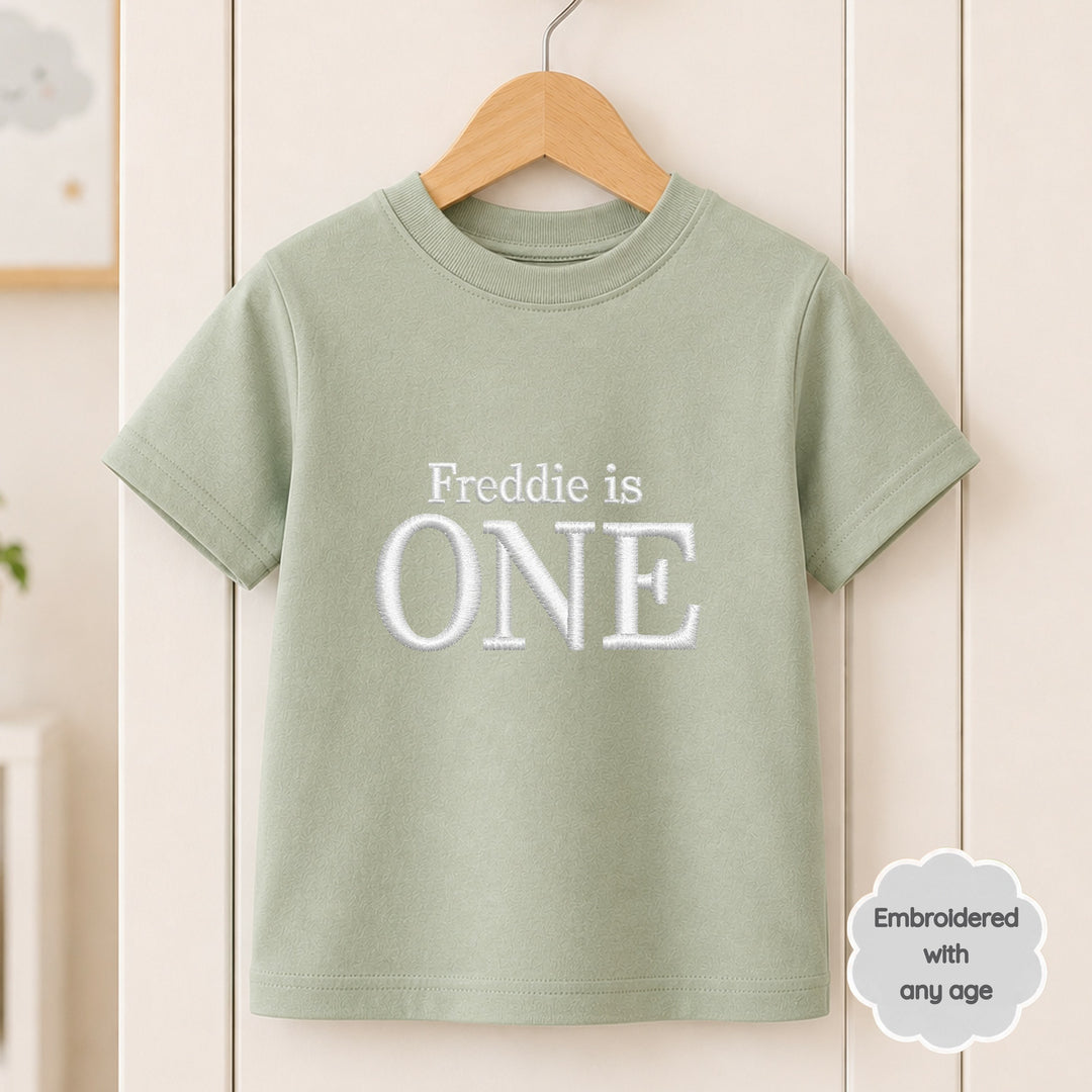 Personalised Embroidered I Am Any Age Birthday T-Shirt