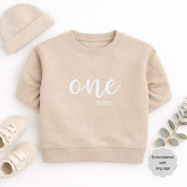 Personalised Embroidered Any Age Birthday Jumper