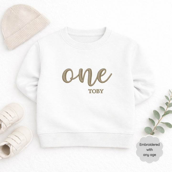 Personalised Embroidered Any Age Birthday Jumper