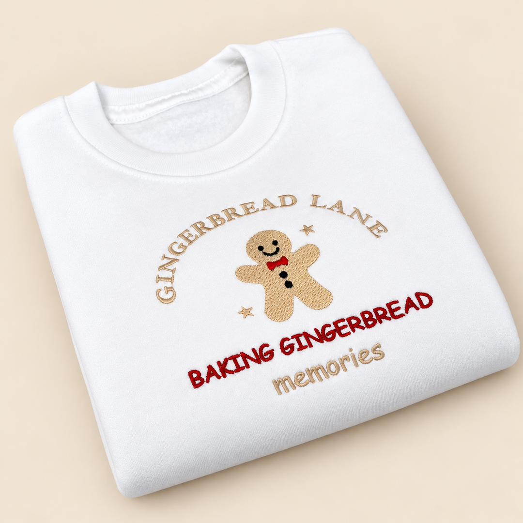Embroidered Baking Gingerbread Memories Christmas Jumper