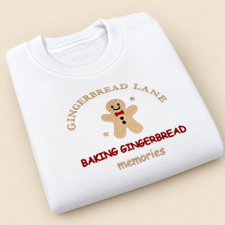 Embroidered Baking Gingerbread Memories Christmas Jumper